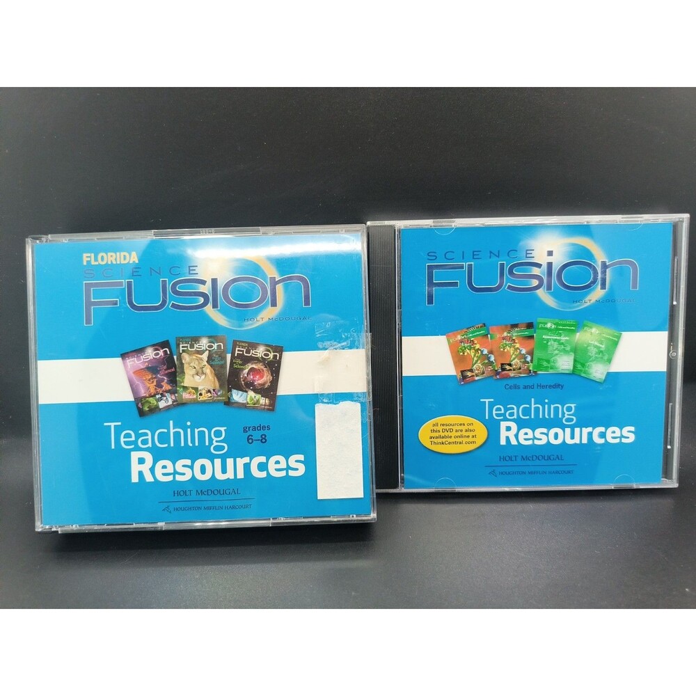 ScienceFusion Grades 6-8 Teaching Resources DVD-ROM Lot Holt McDougal Science